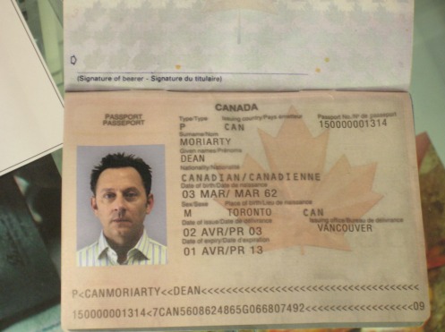 Ben's fake passport